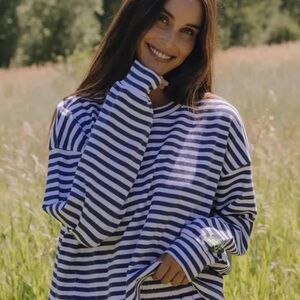 Daily Drills Blue Striped Set